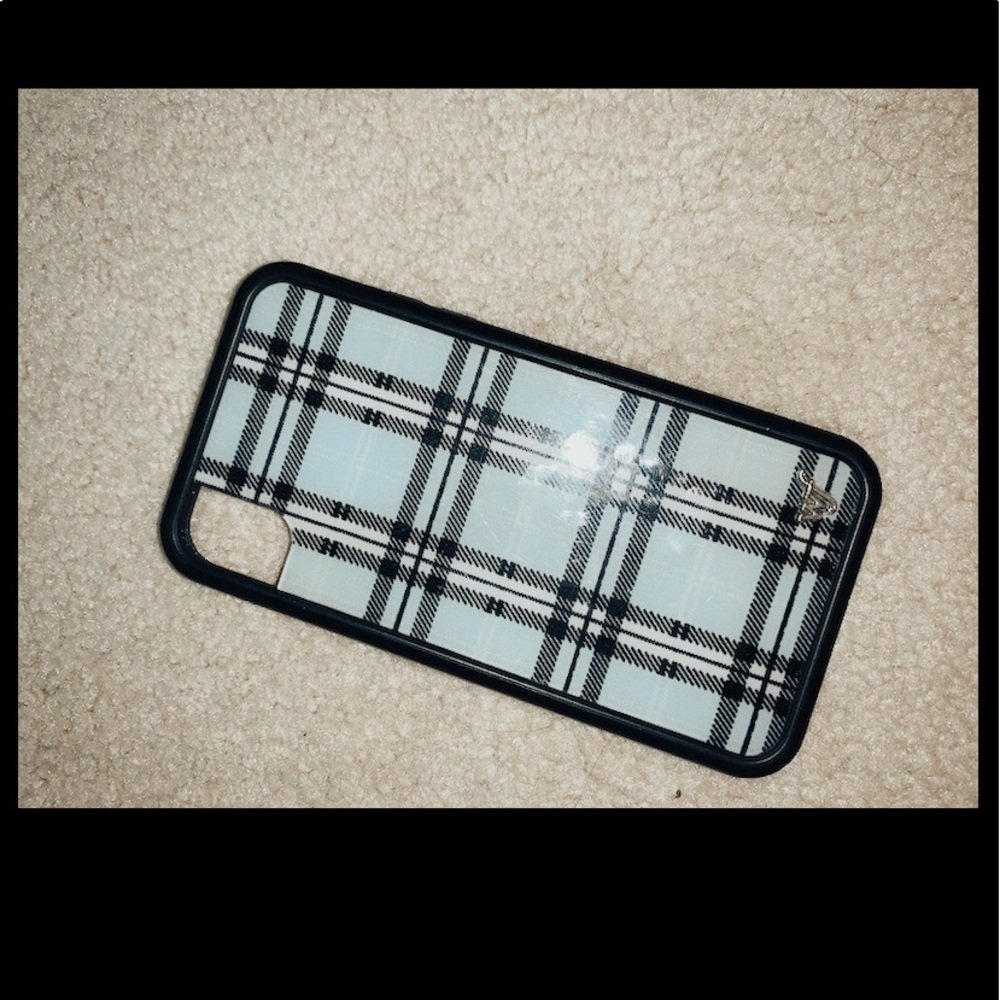 blue pattern wildflower case iphone xr